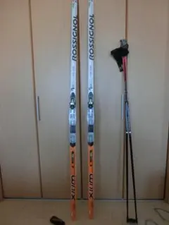 ROSSIGNOL XIUM クロカンスキー板とYOKOカーボンポール未使用
