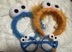 クッキーモンスターとエルモのカチューシャ