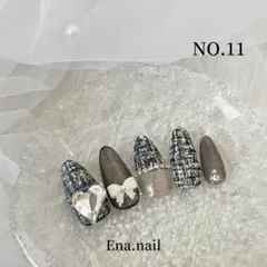 ♡ネイルチップ♡ツイードネイルオーダーチップ冬SnowMan推し活ライブガーリー