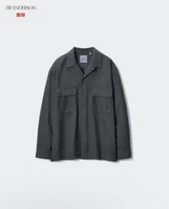 UNIQLO JWAブラッシュドコットンオーバーサイズシャツ