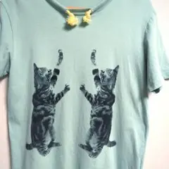 FRAPBOIS ユニーク　猫　Tシャツ 　CAT ねこ　GOODデザインのサムネイル