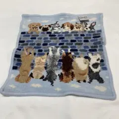 FEILER フェイラー ハンカチ 犬柄 ライトブルーのサムネイル