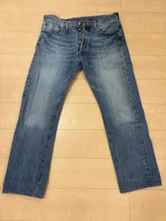 【W34 L32】Levi's 501 デニムパンツ 色落ち ボタンフライ