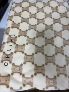 CELINE セリーヌ 綿毛布 140cm×200cm ベージュ