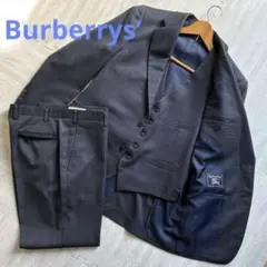 バーバリー Burberrys 3ピーススーツ AB5 ネイビー系　ネクタイ付き