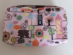 LeSportsac プードル花柄ポーチ ピンク