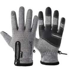 サイクリング グローブ 手袋 アウトドア スマホ 保温 防寒 防寒 グレーL