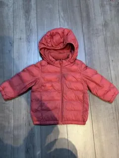 【UNIQLO】パフテックウォッシャブルフルジップパーカ　赤　サイズ90