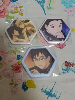 ユーリ!!! on ICE　銀盤缶バッジ