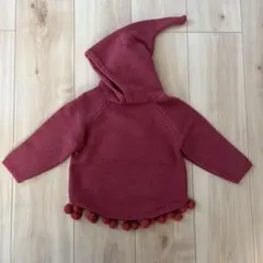 小人帽　セーター　ニットトップス