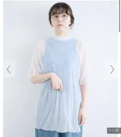 TOILE DE JOUY ORGANDY SHIRRING TUNIC - メルカリ