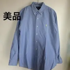 極美品✨RALPH LAULEN 水色ギンガムチェック 長袖シャツ Mのサムネイル