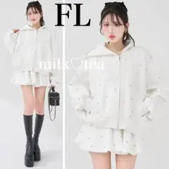 新品タグ付 ダーリッチ DDロゴビジュースウェットセットアップ ホワイト FL