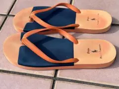 Polo Ralph Lauren ビーチサンダル オレンジ/ネイビー 29cmのサムネイル