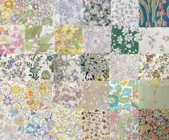 専用リバティタナローン　ハギレ　パッチワーク用30枚　　5-3 6-4
