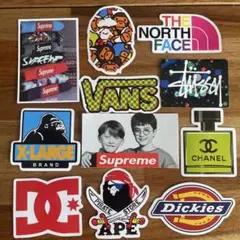 Stussy他 ストリートブランド ステッカー盛り合わせ 10枚セット★