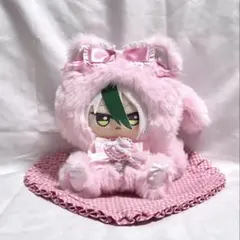 ハンドメイド 着ぐるみ おすわりぬい服 推し活 桃色 白色 d307