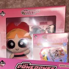 一番くじ パワーパフガールズ B賞ブロッサム ぬいぐるみマスコット ステッカー