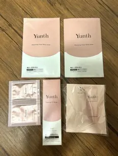 Yunth化粧下地 & 美白マスク&生VC美白クリーム&生VCホワイト乳液セット