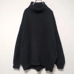 美品 フリークスストア ヘビーウェイト タートルネック スウェット 黒 F