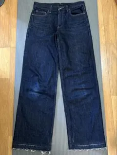 【リメイク】UNIQLO ストレートデニム 23インチ バギージーンズ