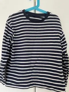 UNIQLO ストライプ 長袖カットソー 130cm 100%綿