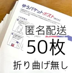 ゆうパケットポストmini専用封筒50枚 折り曲げ無し mini ミニ