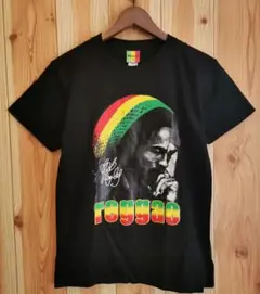Reggae　レゲエTシャツ　Mサイズ黒　ラスタカラー　Bob Marley