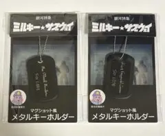 銀河特急 ミルキーサブウェイ マグショット風メタルキーホルダー