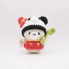いなりのあみぐるみ パンダなくまちゃん 手のひらサイズ 再販無しのサムネイル