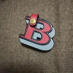 BURBERRY バーバリー ロゴ キーチャーム バッグチャーム レザー レッドのサムネイル