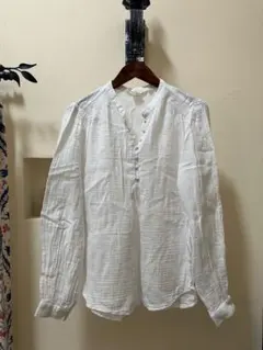 レディース 長袖 シャツ H&M サイズ36 白 コットン素材