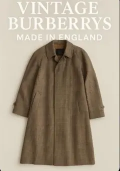 ヴィンテージBurberrys グレンチェック ステンカラーコート英国スタイル