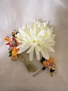 てしごと 和風花飾りセット 成人式 卒業式 入学式 七五三