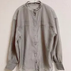 AZUL BY MOUSSY アズール シアーシャツ 羽織 グレージュ M