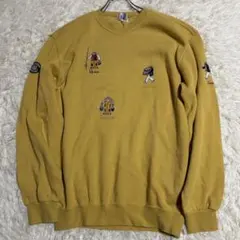 【新品】シナコバ　SINA COVA、カッコいい綿セーター、L、イエロー、黄 SINA COVA 背刺繍 ニットセーター スキッパー シナコバ｜Yahoo!フリマ