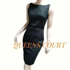 新品　クイーンズコート　シンプルワンピ　サイズ2　日本製　黒