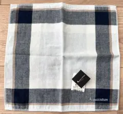 【新品未使用】 Aquascutum アクアスキュータム　ハンカチ　綿100%