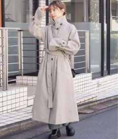 tip top 袖ベルト付きトレンチコート