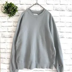 チャンピオン★スウェット(M) グレー ワンポイント トレーナー