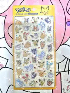 韓国公式　限定　ポケモン　バブルステッカー　ピチュー　ボンボンドロップシール