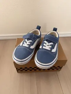 美品　VANS ブルー スニーカー 14cm