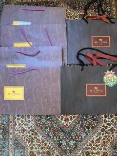 ETRO エトロ　ペイズリーショップ袋 7枚のサムネイル