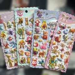ぷっくりシール ストーン付き イタリアンブレインロット 4シート