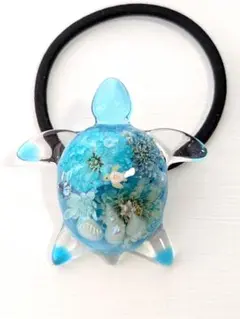 ぷっくり海亀レジンヘアゴム　ハンドメイド　＊おまとめ割引あります＊ ぷっくり海亀レジンヘアゴム ハンドメイド ＊おまとめ割引あります