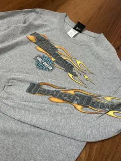 Harley-Davidson フレイムデザイン長袖ロンTー ヴィンテージ