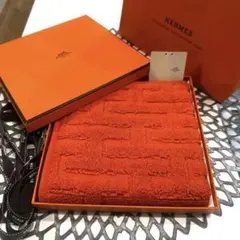 HERMES エルメス ハンドタオル オレンジ 新品のサムネイル
