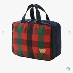 ファミリア　familiar おむつポーチ　新品未使用 ☆新品未使用☆《ファミリア》おむつポーチ 赤系チェック - メルカリ