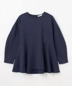 【ほぼ未使用✨】ジョーゼット裏起毛ペプラムプルオーバー エニィ any FAM
