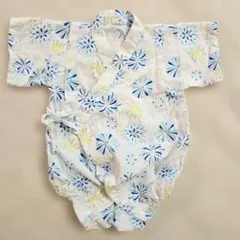 花火模様 甚平 70cm 綿100%